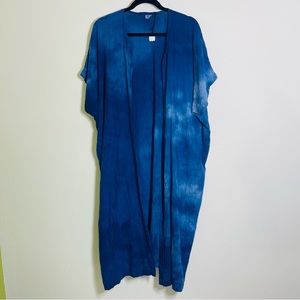 Love Tanjane Blue Dyed Duster Top